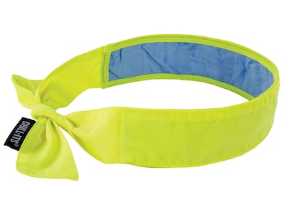 Ergodyne Chill-Its 6700 Evaporative Cooling Bandana, Lime, One Size, 6/Carton (12566)