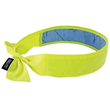 Ergodyne Chill-Its 6700 Evaporative Cooling Bandana, Lime, One Size, 6/Carton (12566)