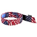 Ergodyne® Chill-Its® 6705 Evaporative Bandana With Cooling Towel, Stars and Stripes, 6/Pack