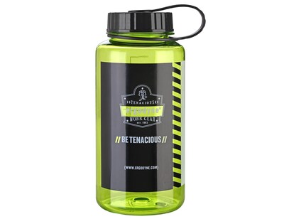 Ergodyne® Chill-Its® 1 Liter Wide Mouth Plastic Water Bottle, Lime