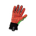 Ergodyne® ProFlex® Kevlar® Cut Puncture and Dorsal Impact-Reducing Gloves, Lime/Orange, Medium, Pair