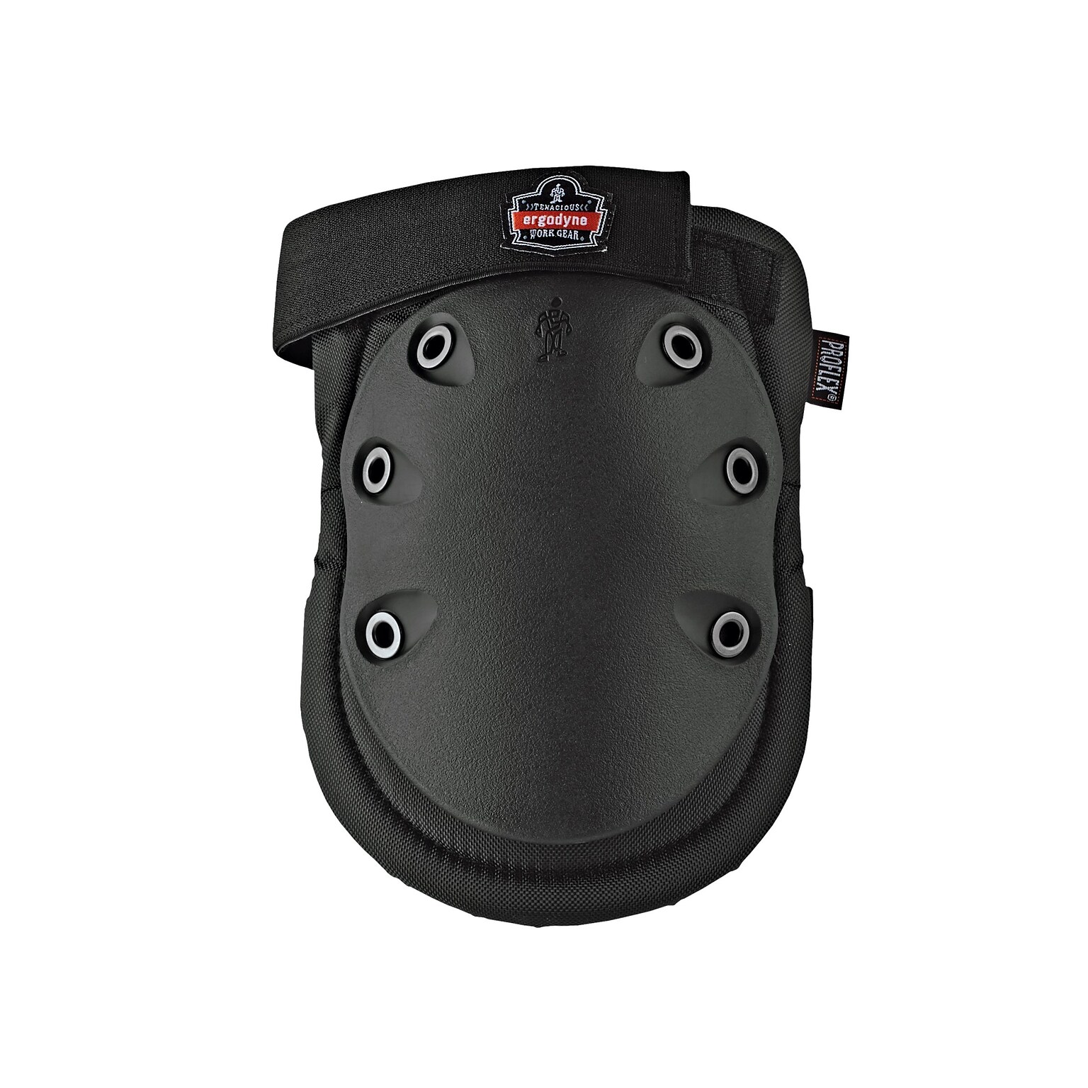 Ergodyne® ProFlex® Knee Pad With Slip Resistant Rubber Cap, Black, Pair