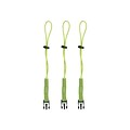 Ergodyne® Squids® Accessory Kit For Detachable Tool Lanyard, Lime, 6/Pack