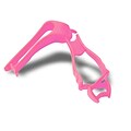 Ergodyne® Squids® Glove Grabber With Belt Clip, Pink, 6/Pack