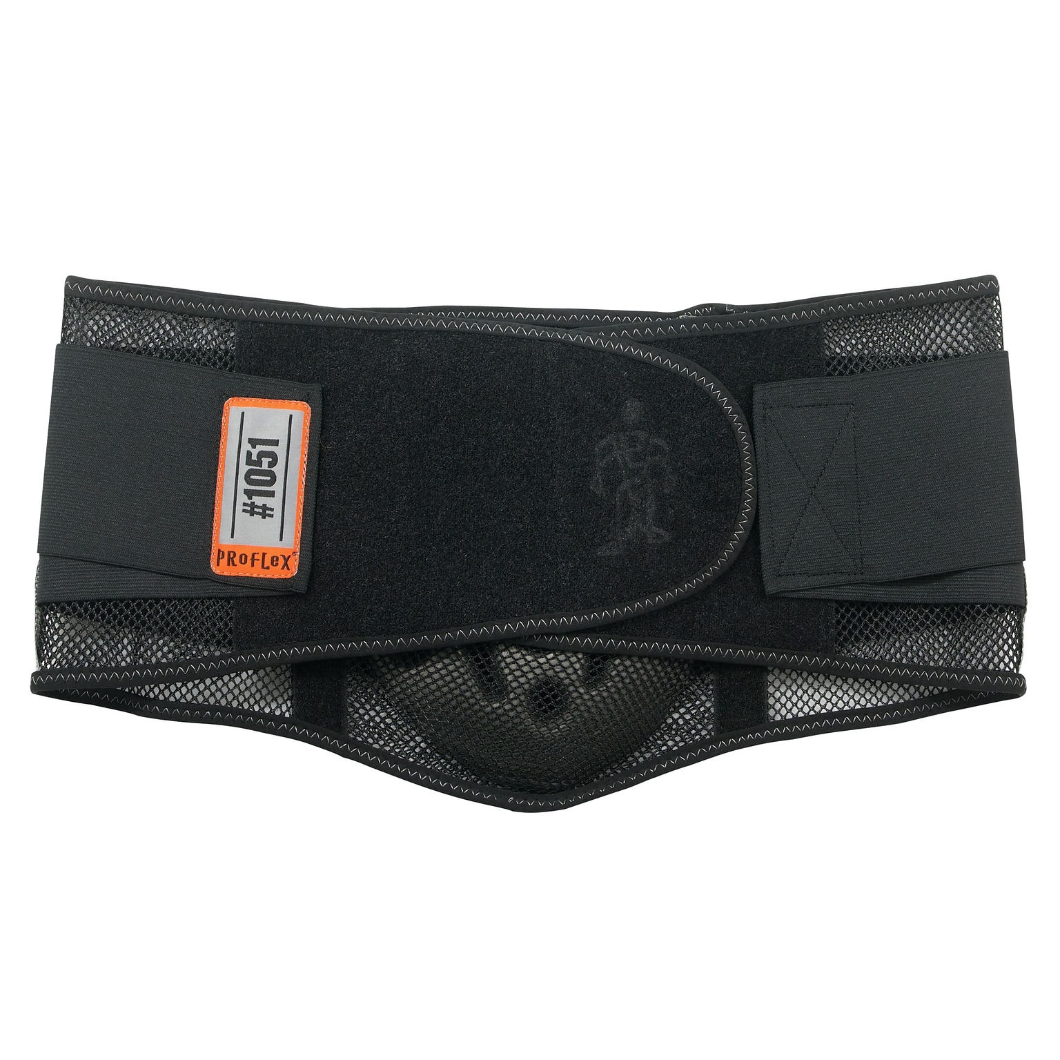 Ergodyne® ProFlex® 1051 Mesh Back Support With Lumbar Pad, Black, Medium