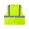 Ergodyne GloWear 8205Z Class 2 Hi-Visibility Super Economy Vest, Lime, Small/Medium