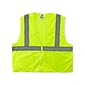 Ergodyne® GloWear® 8205Z Class 2 Hi-Visibility Super Economy Vest, Lime, 4XL/5XL