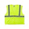 Ergodyne GloWear® Class 2 Economy Vest, Polyester Mesh, 2XL/3XL Size, Hook & Loop, Lime