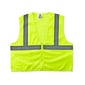 Ergodyne GloWear 8210Z High Visibility Sleeveless Safety Vest, ANSI Class R2, Small/Medium, Lime (21053)