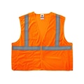 Ergodyne GloWear 8215BA High Visibility Sleeveless Safety Vest, ANSI Class R2, orange, 2XL/3XL (2106
