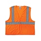Ergodyne® GloWear® 8220HL Class 2 Hi-Visibility Standard Vest, Orange, 2XL/3XL