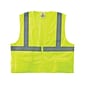 Ergodyne GloWear 8225Z High Visibility Sleeveless Safety Vest, ANSI Class R2, Lime, S/M (21163)