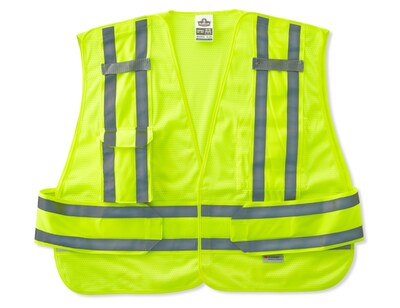 Ergodyne GloWear 8244 Expandable Public Safety Vest, Lime, 3XL+