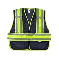 Ergodyne® GloWear® 8240HL Class 2 Hi-Visibility Two-Tone Expandable Vest, Navy, Medium/Large