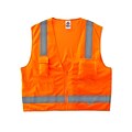 Ergodyne® GloWear® 8250Z Class 2 Hi-Visibility Surveyors Vest, Orange, Large/XL