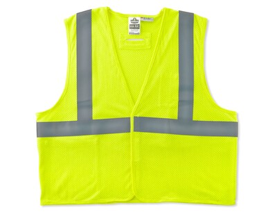 Ergodyne® GloWear® 8260HL Class 2 Hi-Visibility FlameResistant Modacrylic Vest, Lime, 2XL/3XL