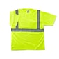 Ergodyne GloWear 8289 Economy T-Shirt, ANSI Class R2, X-Large, Lime
