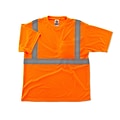 Ergodyne GloWear® 8289 High Visibility Short Sleeve T-Shirt, ANSI Class R2, Hi-Vis Orange, 5XL (2151