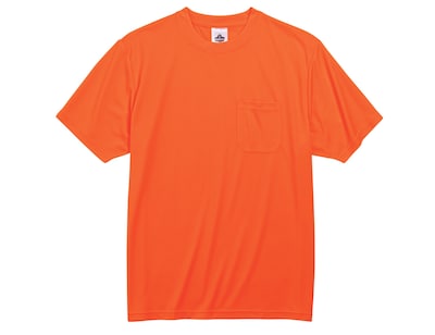 Ergodyne GloWear 8089 High Visibility Short Sleeve T-Shirt, Orange, Large (21564)