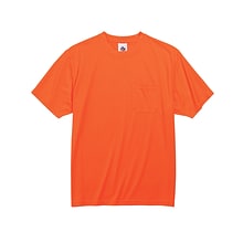 Ergodyne GloWear 8089 High Visibility Short Sleeve T-Shirt, Orange, Medium (21563)