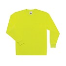 Ergodyne® GloWear® 8091 Non-Certified Hi-Visibility Long Sleeve Safety T-Shirt, Lime, Medium