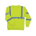 Ergodyne® GloWear® 8397 Class 3 Hi-Visibility Sweatshirt, Lime, Medium