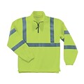 Ergodyne® GloWear® 8399 Class 3 Hi-Visibility 1/2 Zip Sweatshirt, Lime, Large