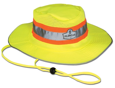 Ergodyne GloWear 8935 Cooling High Visibility Sun Hat, Lime, Large/Extra-Large (23260)