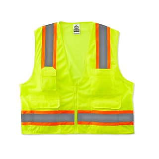 Ergodyne® Lime S/M Two-Tone Surveyor Vest