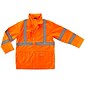 Ergodyne GloWear 8365 High Visibility Rain Jacket, ANSI Class R3, Orange, Medium (24313)