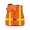 Ergodyne® GloWear® 8080BAX Non-Certified Hi-Visibility X-Back Vest, Orange, One Size
