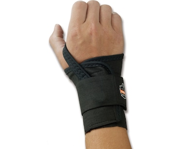 Ergodyne ProFlex 4000 Elastic Wrist Support with Single Strap, Small (70002)