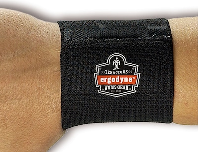 Ergodyne ProFlex 400 Elastic Universal Wrist Wrap, One Size Fits Most, 6/Carton (72102)