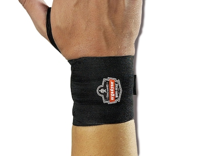 Ergodyne ProFlex 420 Elastic Wrist Wrap With Thumb Loop, L/XL, 6/Carton (72234)