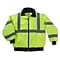 Ergodyne® GloWear® 8379 Class 3 Hi-Visibility Economy Bomber Jacket, Lime, 2XL
