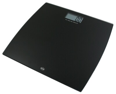 American Weigh Scales 330LPW Low Profile Bathroom Scale; Black