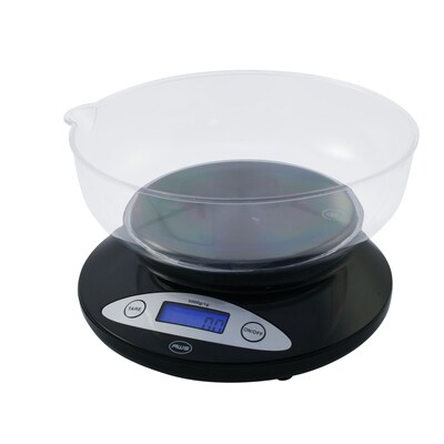 American Weigh Scales 5KBOWL Digital Kitchen Bowl Scale; Black