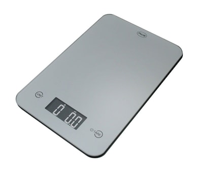 American Weigh Scales Onyx Ultra Slim Digital Kitchen Scale, Silver (ONYX5KSL)