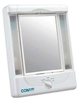Conair® Illumina™ Collection Two Sided Makeup Mirror With 4 Light Settings; White