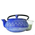 Primula® PCI-4340 40 oz. Floral Cast Iron Teapot, Blue