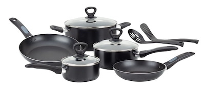 T-fal® Mirro Get A Grip 10 Piece Nonstick Aluminum Cookware Set