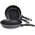 T-fal® Specialty 3 Piece Nonstick Aluminum Fry Pan Set; Black