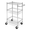 Whitmor Supreme Commercial 3 Tier Basket Cart, Chrome