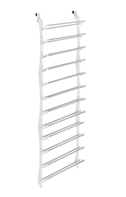 Whitmor 36 Pairs Over The Door Storage Rack, White