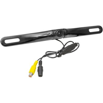 PYLE-CAR AUDIO/VIDEO License Plate Mount Rearview Backup Color Camera with Distance Scale Line