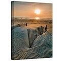 ArtWall Sunrise Over Hatteras Gallery Wrapped Canvas Art By Steve Ainsworth, 32 x 24