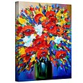 ArtWall Happy Floral Gallery Wrapped Canvas Art By Susi Franco, 48 x 36