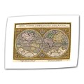 ArtWall Orbis Terrae Compendiosa... Unwrapped Canvas Art By Rumold Mercator, 16 x 24
