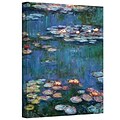 ArtWall Water Lilies Gallery Wrapped Canvas Art By Claude Monet, 24 x 32