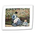 ArtWall Mother and Child Flat/Rolled Canvas Art By Claude Monet, 36 x 48